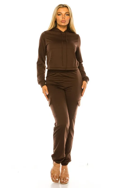 2 Piece Cargo Jogger Set