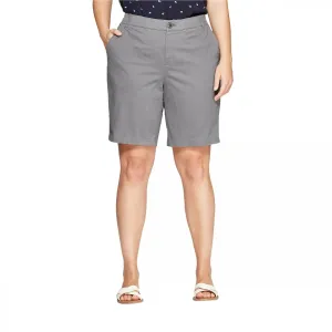 Ava & Viv Women's Plus Size 9 Inch Chino Shorts with Comfort Waist