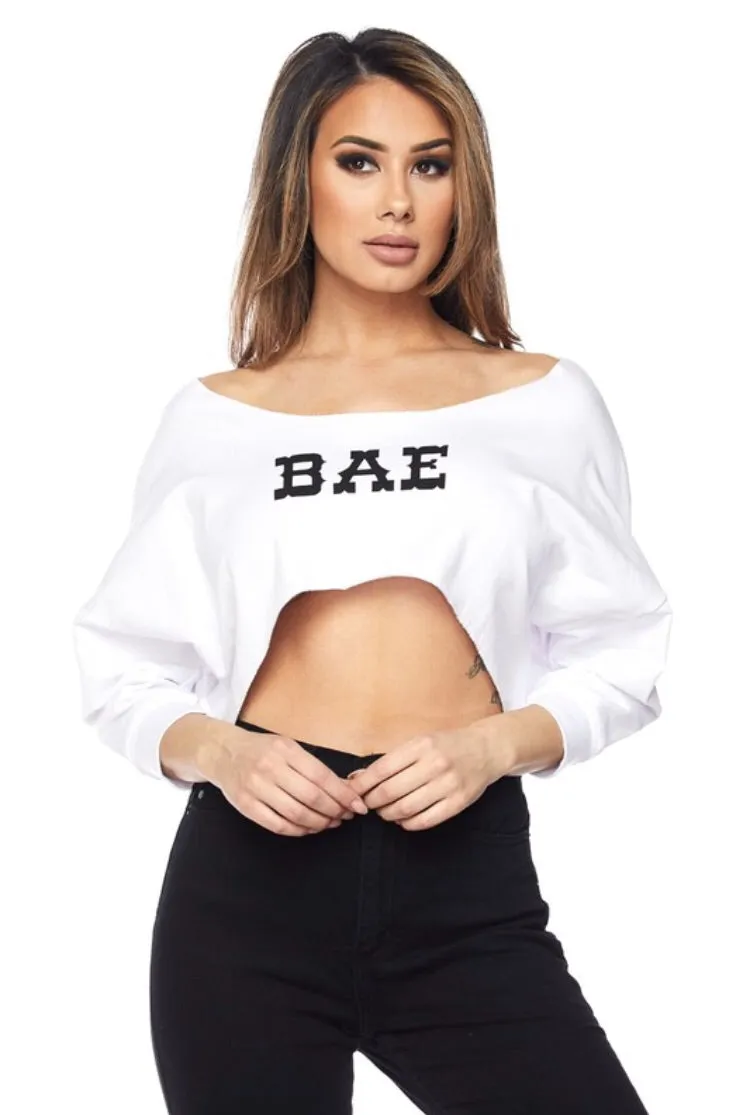Bae Crop Top - White