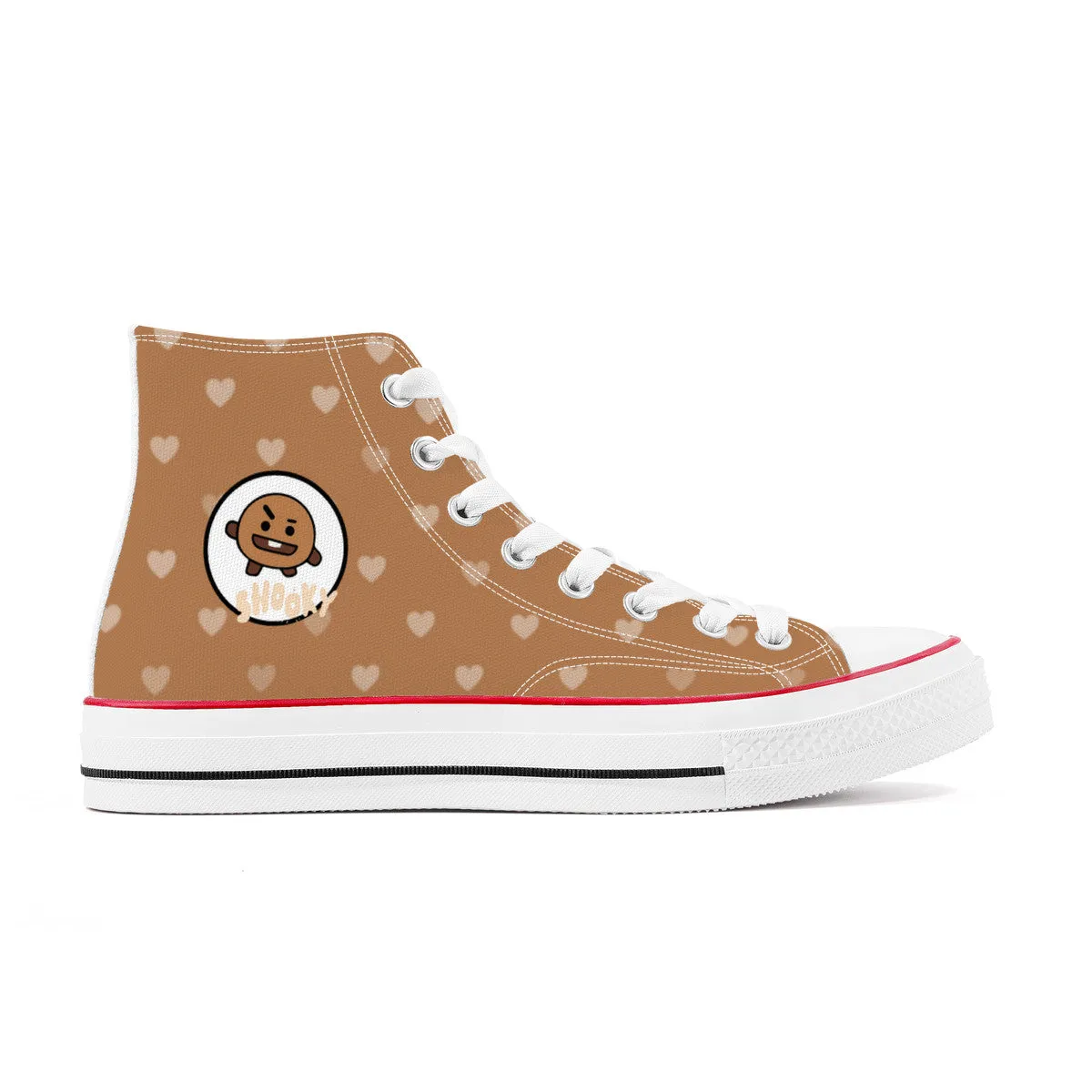 BT21 Shooky High Top Canvas Sneakers