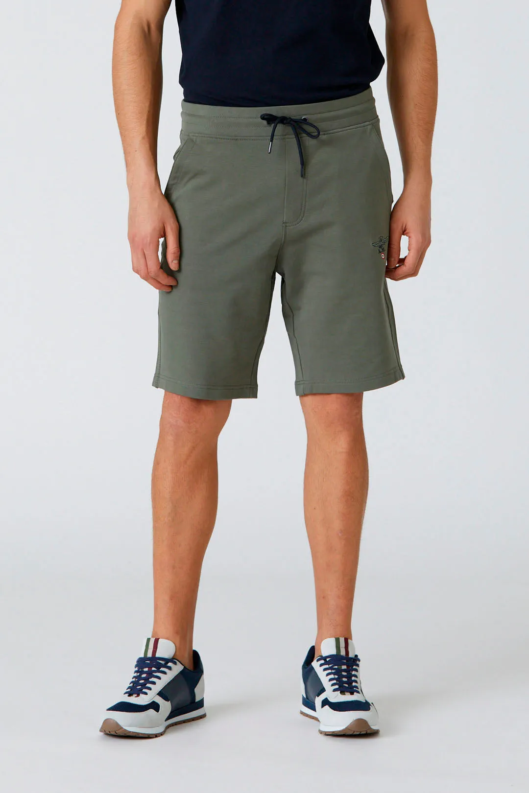 Cotton Fleece Bermuda Shorts M