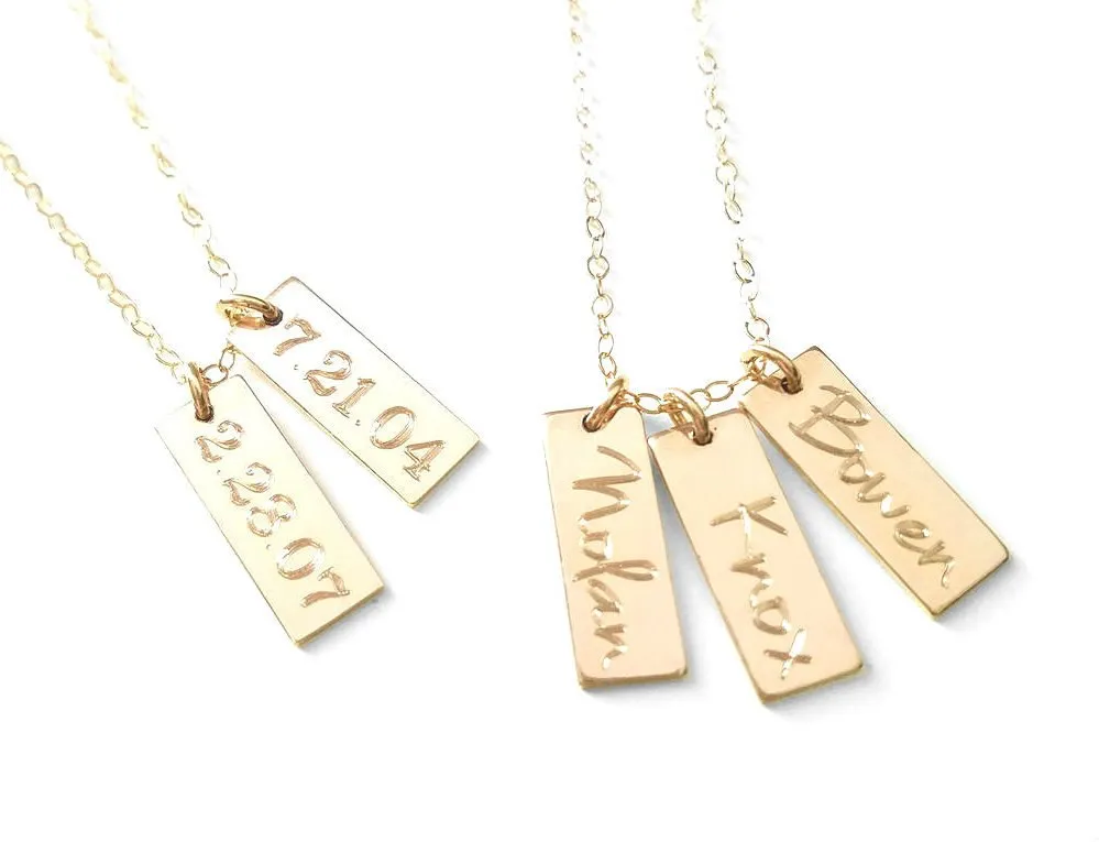 Custom Tag Necklace - Version 2