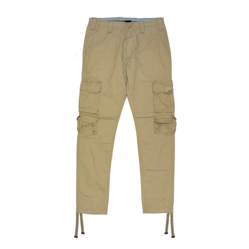 Cutty Mens Cargo Pants- Stone