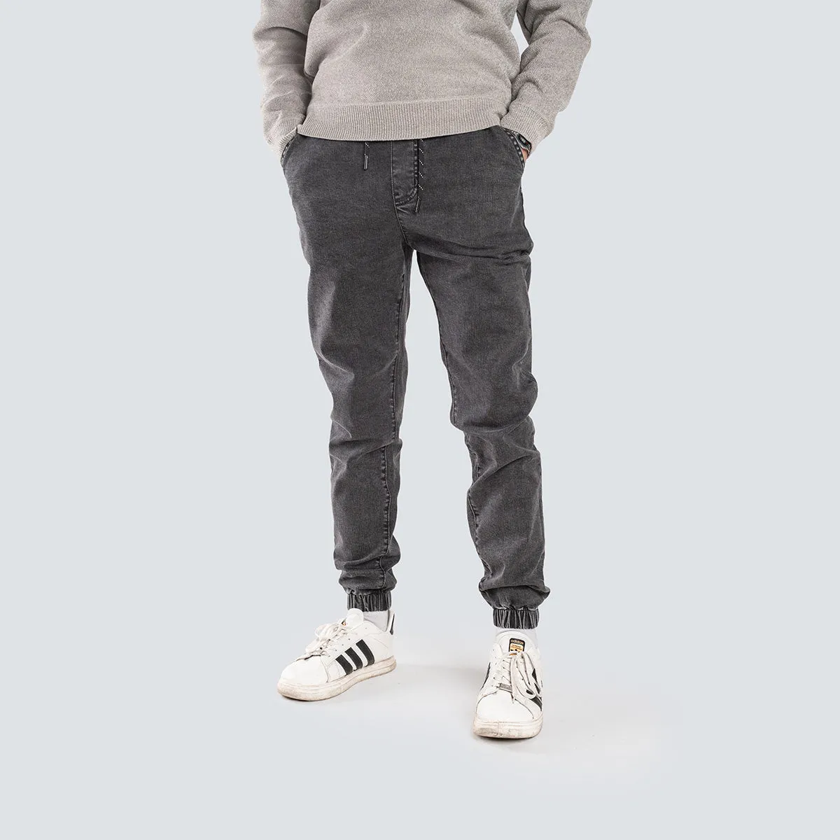 Denim Jogger . Gray
