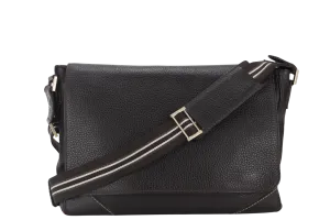 DUNHILL MEN'S MESSENGER BAG CHOCOLATE COLOR NO DUST COVER