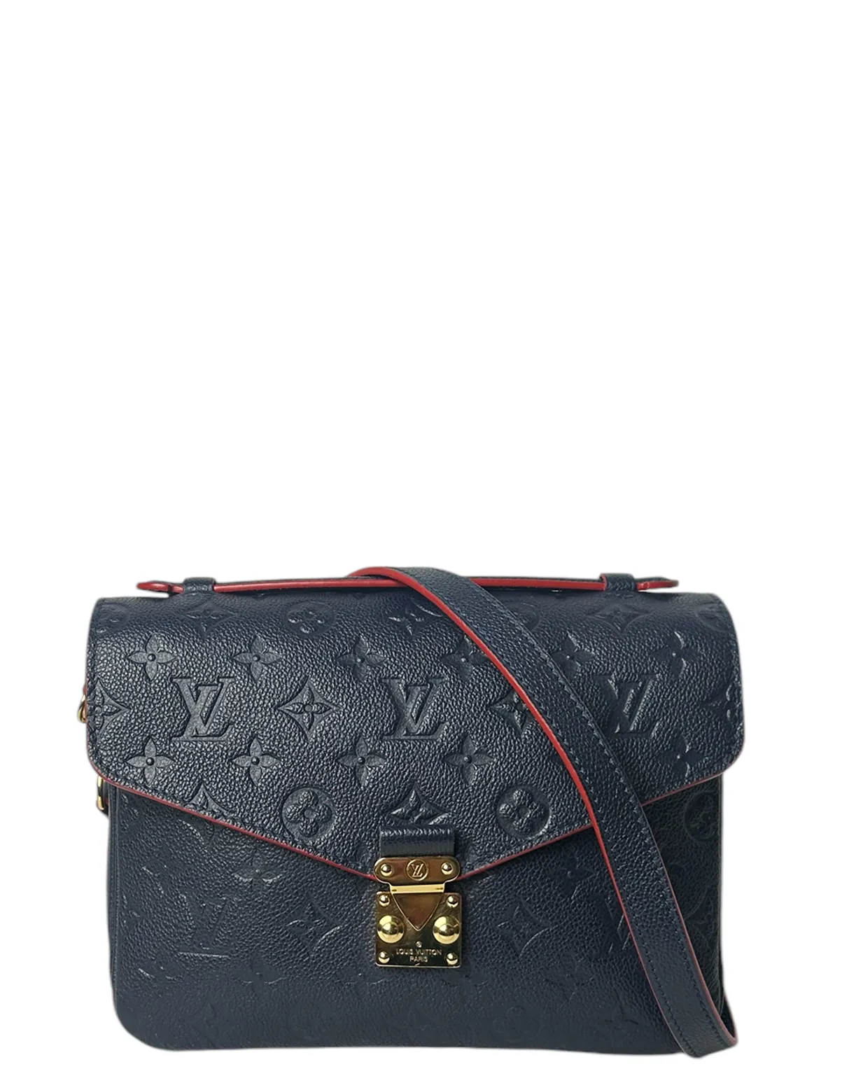 Louis Vuitton Marine/ Rouge Empreinte Pochette Metis