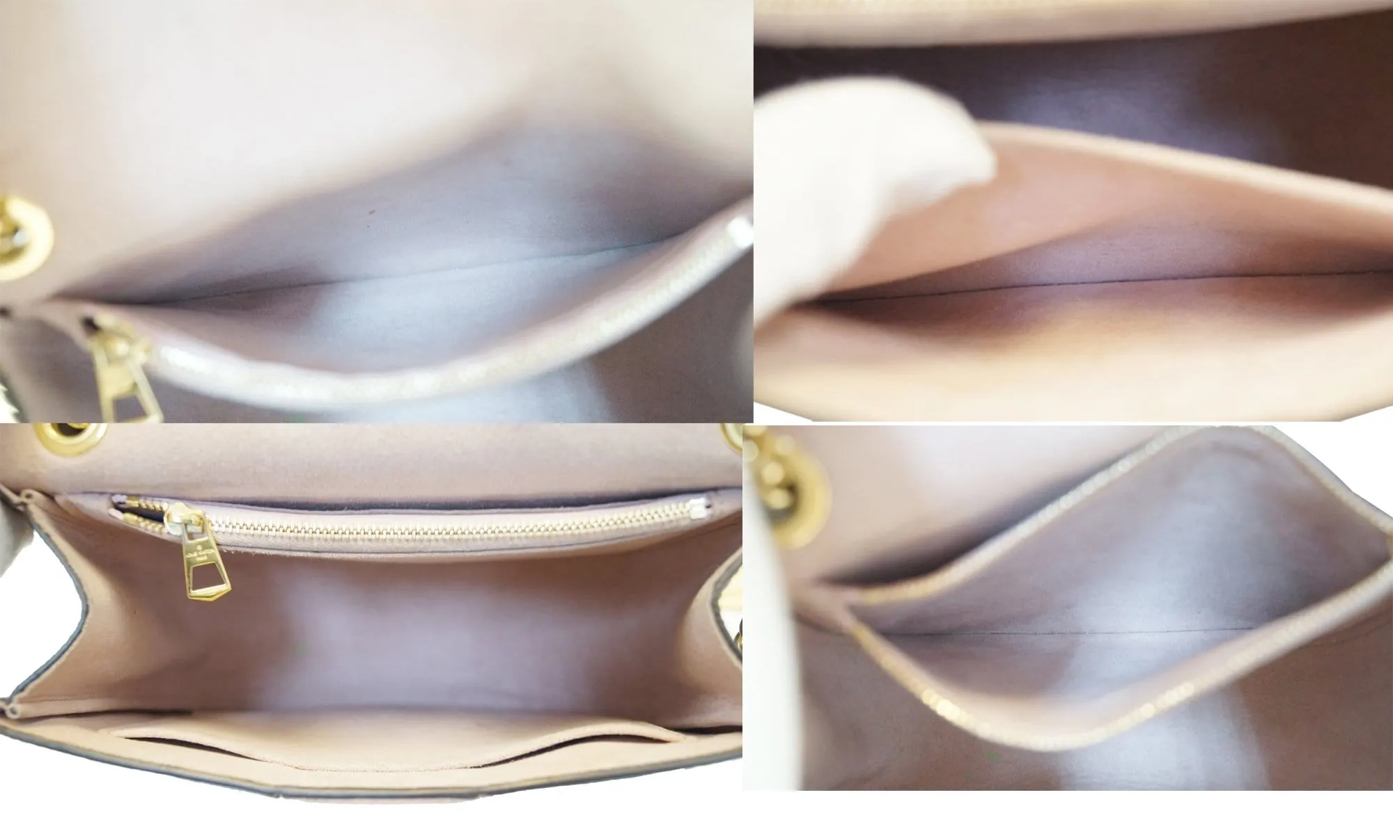 LOUIS VUITTON Wight Damier Ebene Magnolia Shoulder Crossbody Bag