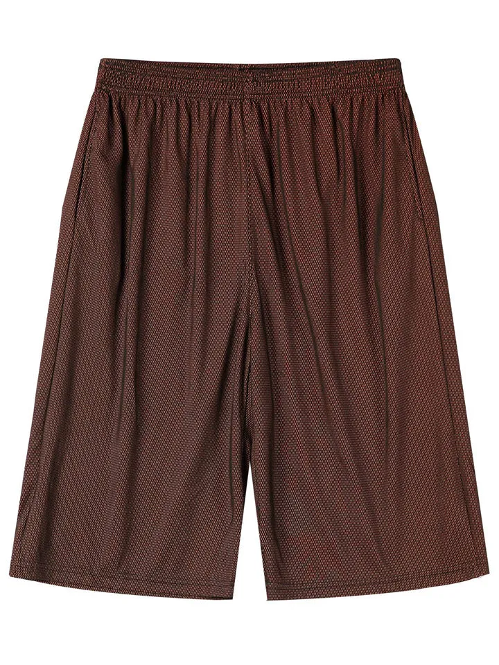 Men's Summer Loose Fit Athletic Stretch Basic Shorts