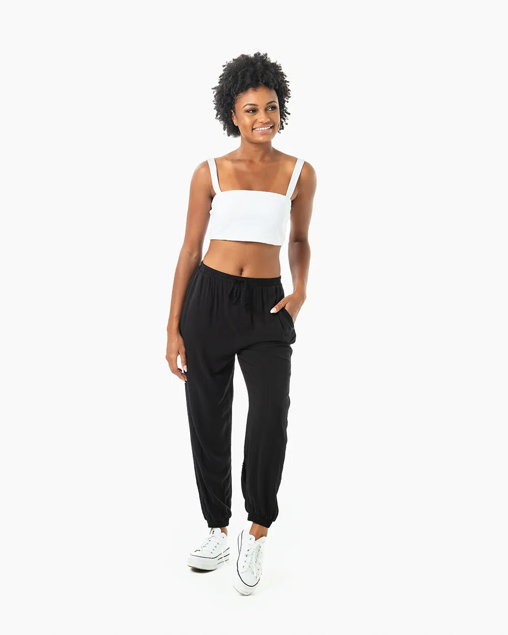 Miami Solid Jogger Harem Pants