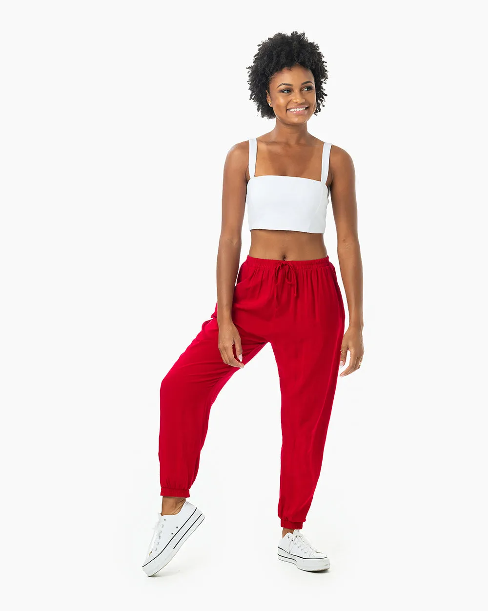 Miami Solid Jogger Harem Pants