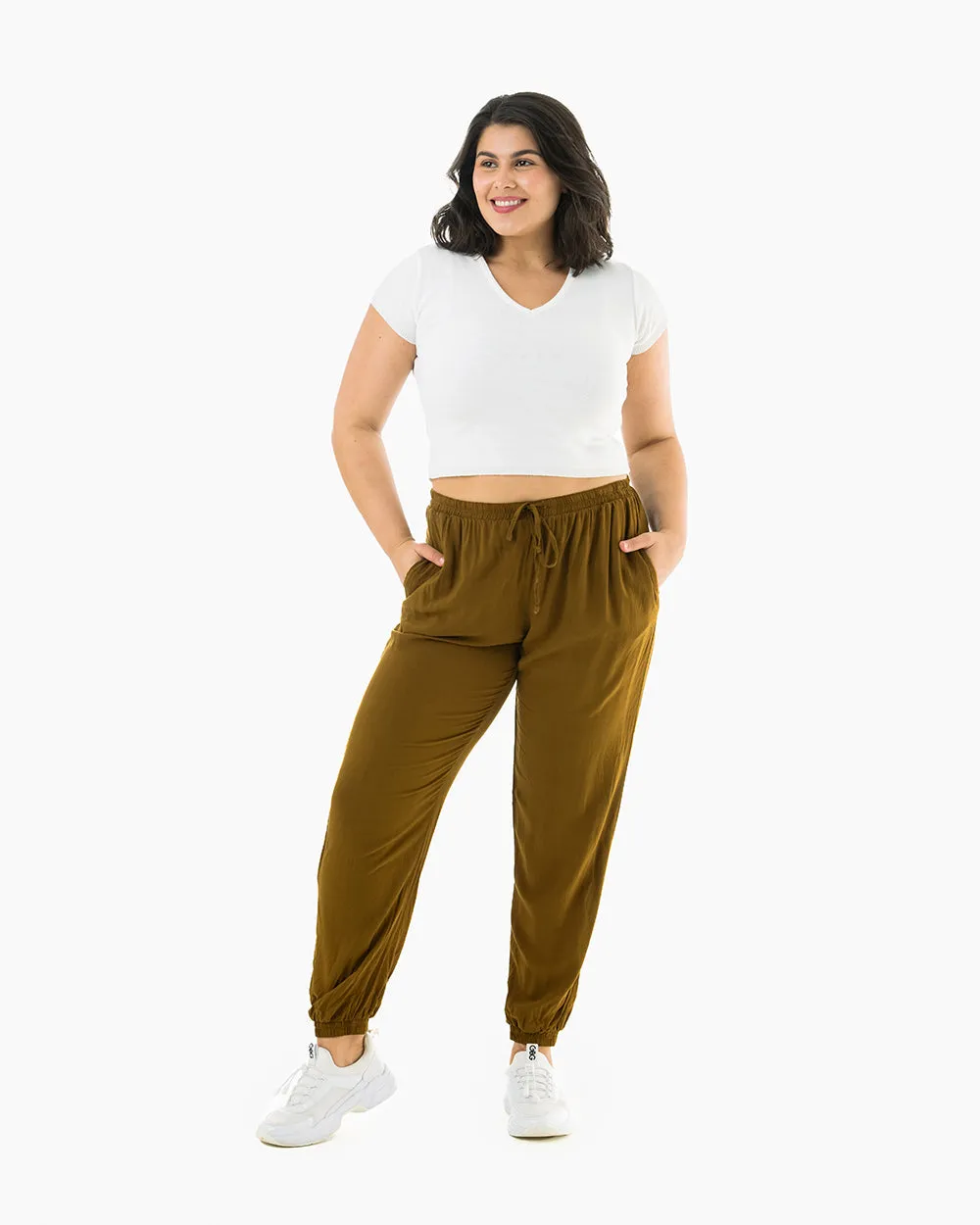 Miami Solid Jogger Harem Pants