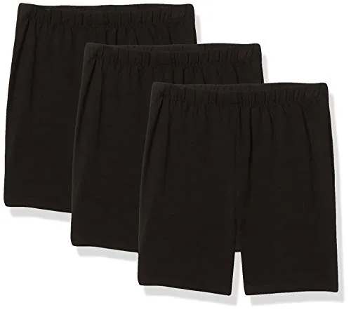 MY WAY Toddlers & Girls Bike Shorts Cotton & Spandex — Biker Shorts for Under Dresses, Cartwheel & Dance - 3 Pack Sizes 2T-16
