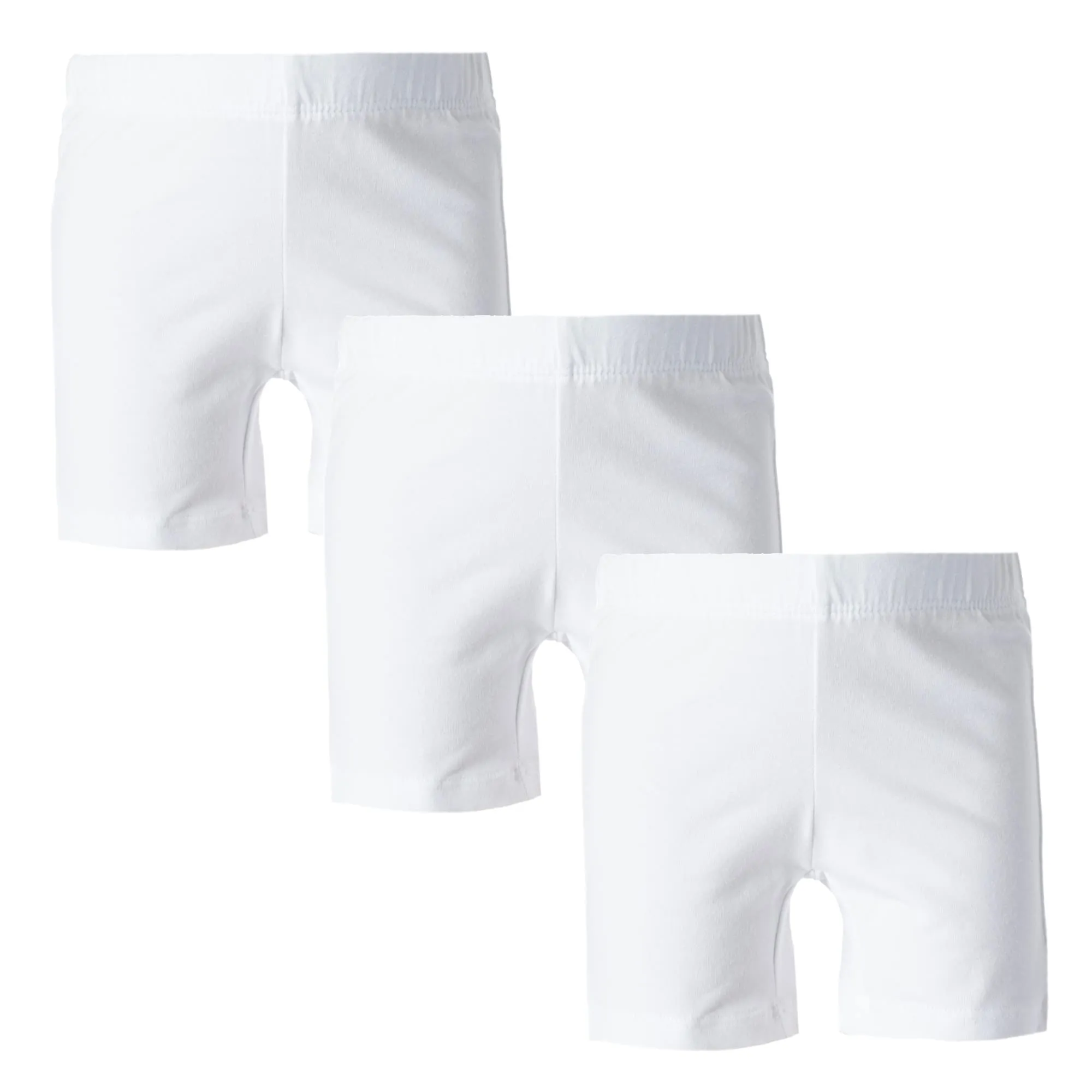 MY WAY Toddlers & Girls Bike Shorts Cotton & Spandex — Biker Shorts for Under Dresses, Cartwheel & Dance - 3 Pack Sizes 2T-16