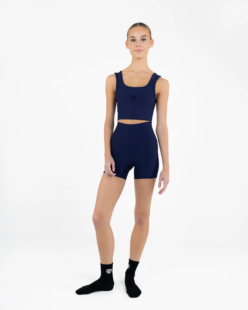 Navy 4" Bike Shorts