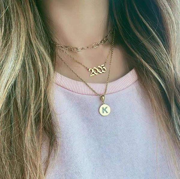 Number/Year Necklace