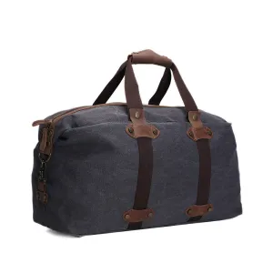 ROCKCOW Waxed Canvas Travel Duffle Bag, Holdall Luggage, Overnight Bag AF15