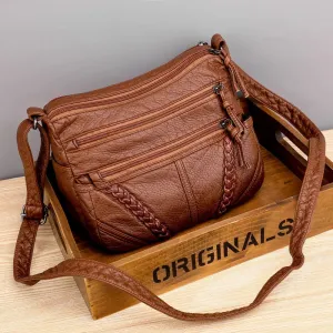 Women's Messenger Bags Matching PU Leather Shoulder Bags Fashion Gift for Her