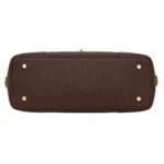 Bagzo Leather Top Handle Satchel Handbag Dark Brown - Image 4