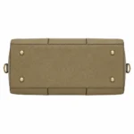 Bagzo Leather Top Handle Satchel Handbag Olive Taupe - Image 4