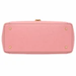 Bagzo Leather Top Handle Satchel Handbag Soft Pink - Image 4